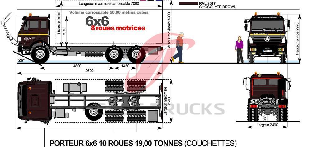 Beiben all Wheel drive truck chassis