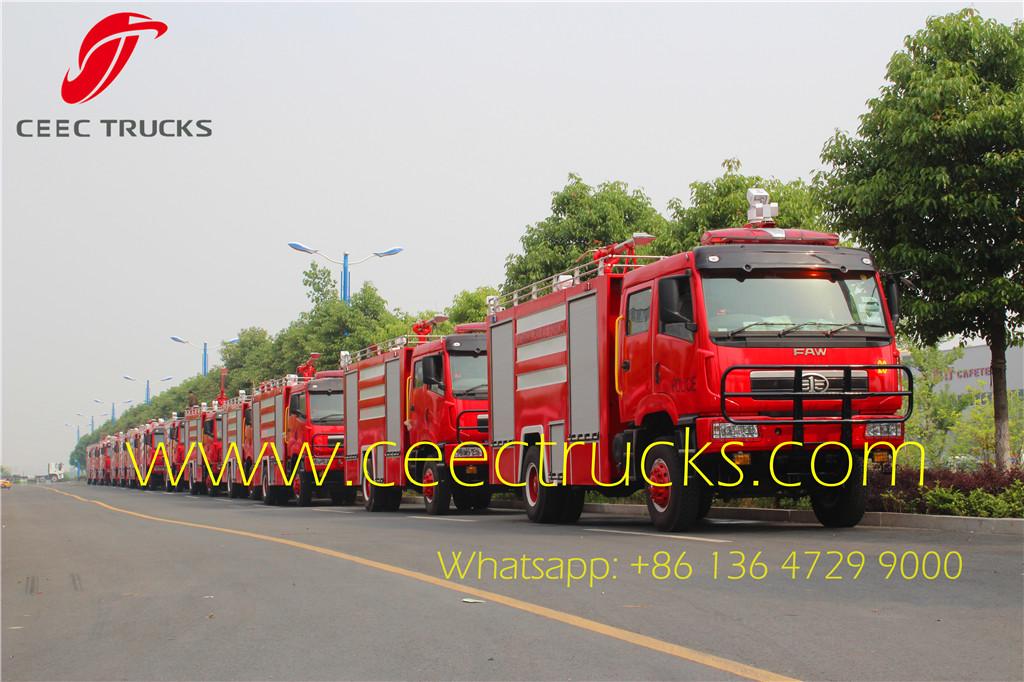 Faw firefighting trucks export Uganda