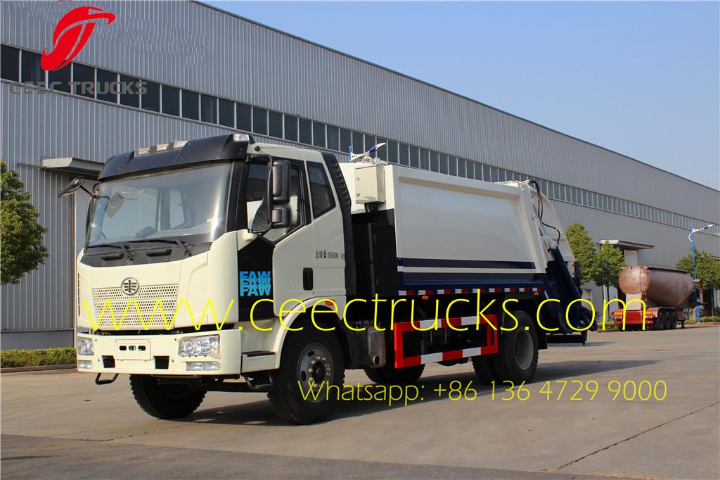 FAW 10-12 CBM garbage compactor trucks producer