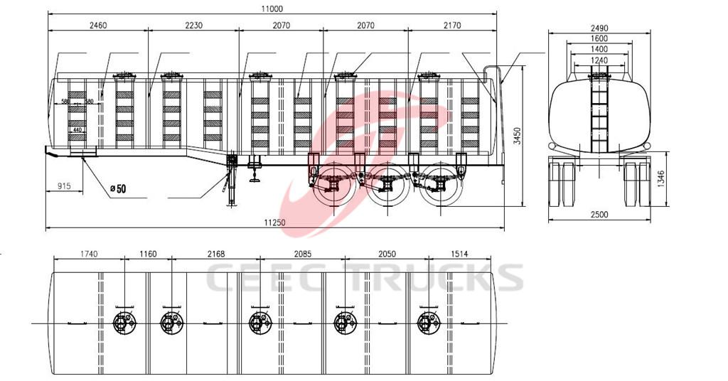 40 CBM fuel tanker trucks