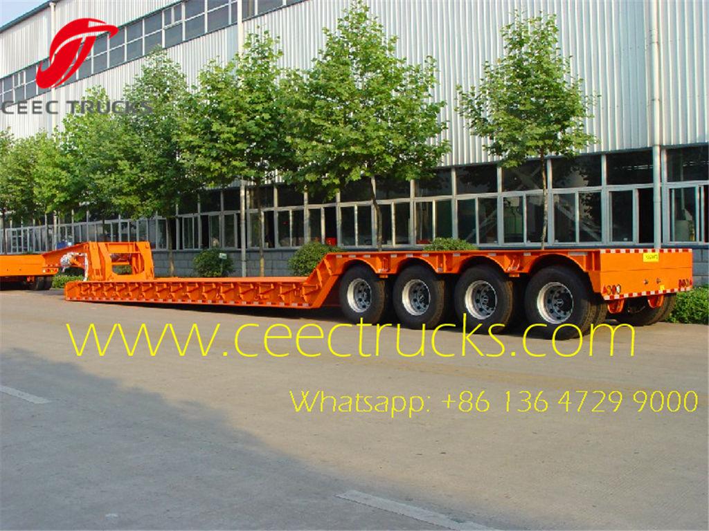 4 axle 100T low bed semi trailers