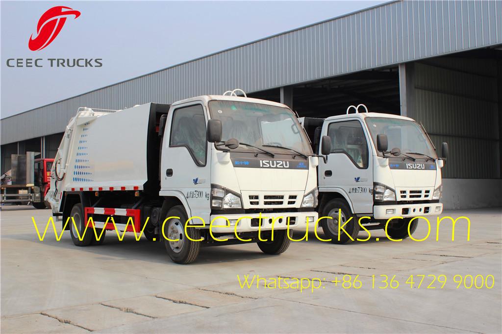 ISUZU 4 CBM trash compactor trucks 