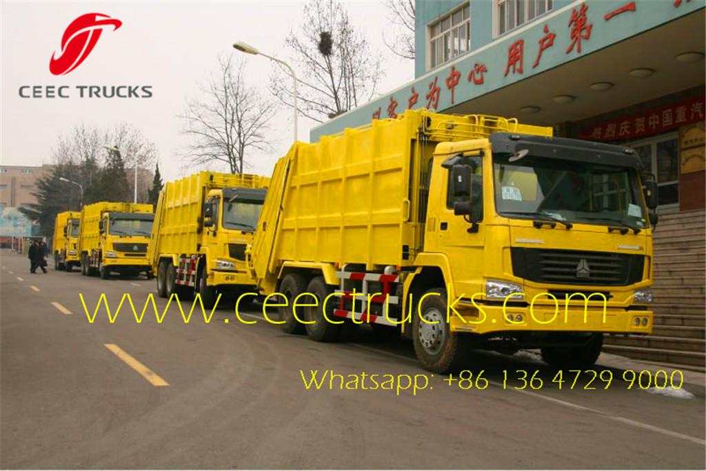 SINOTRUK 22 CBM refuse compactor trucks manufacturer