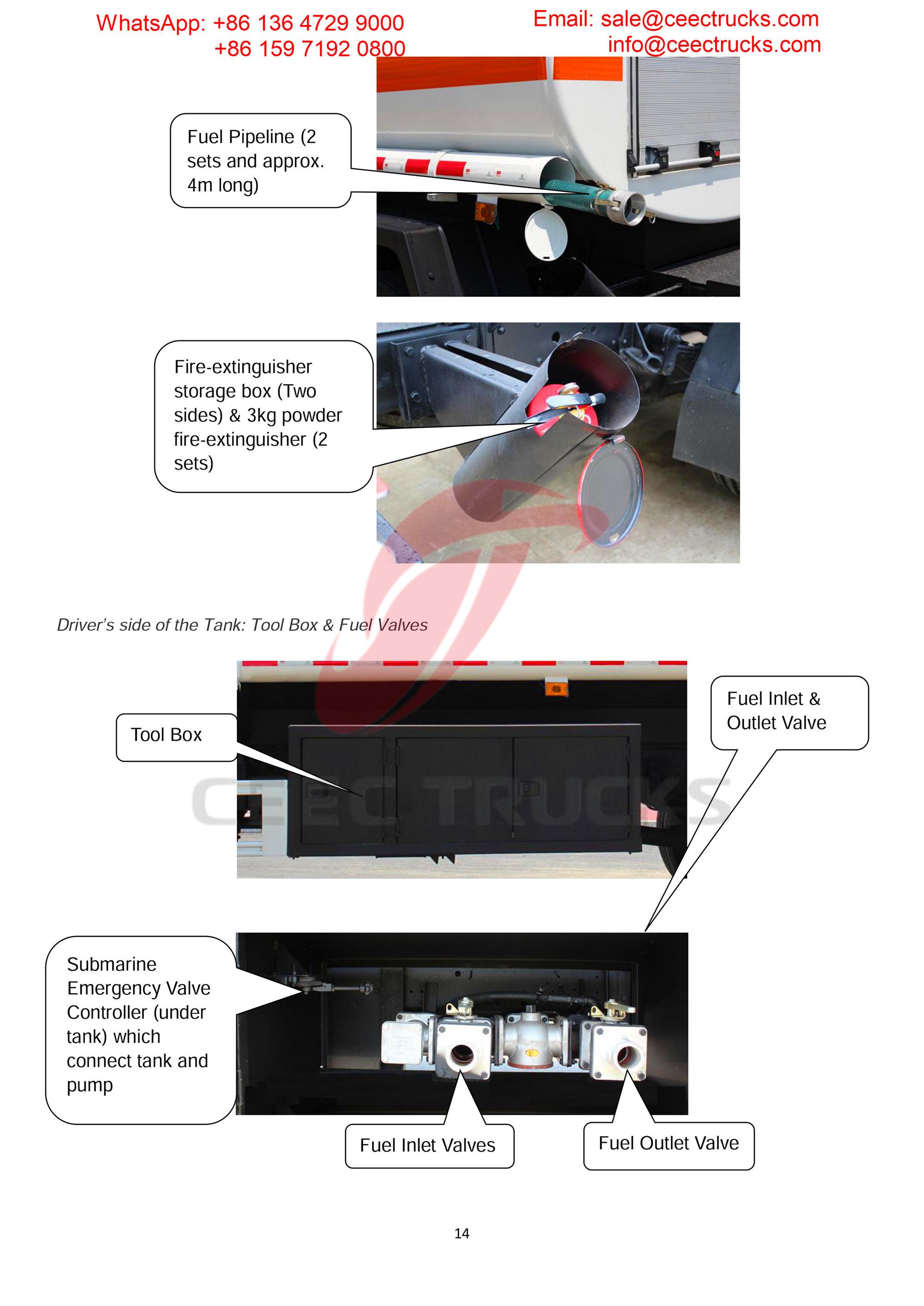 isuzu 5000liters fuel truck export Dubai