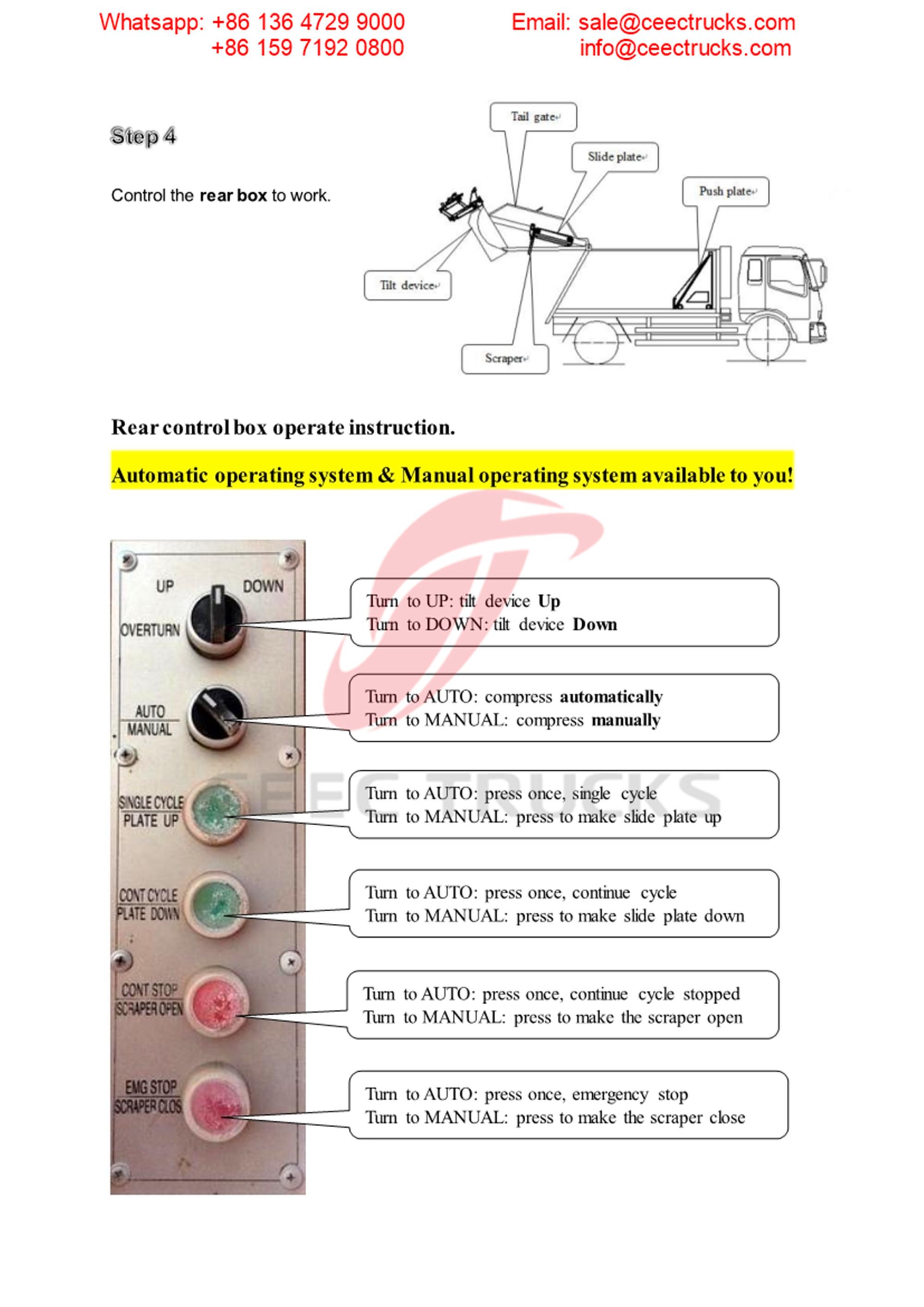 Dominica customer buy ISUZU FVR 12CBM garbage compactor truck