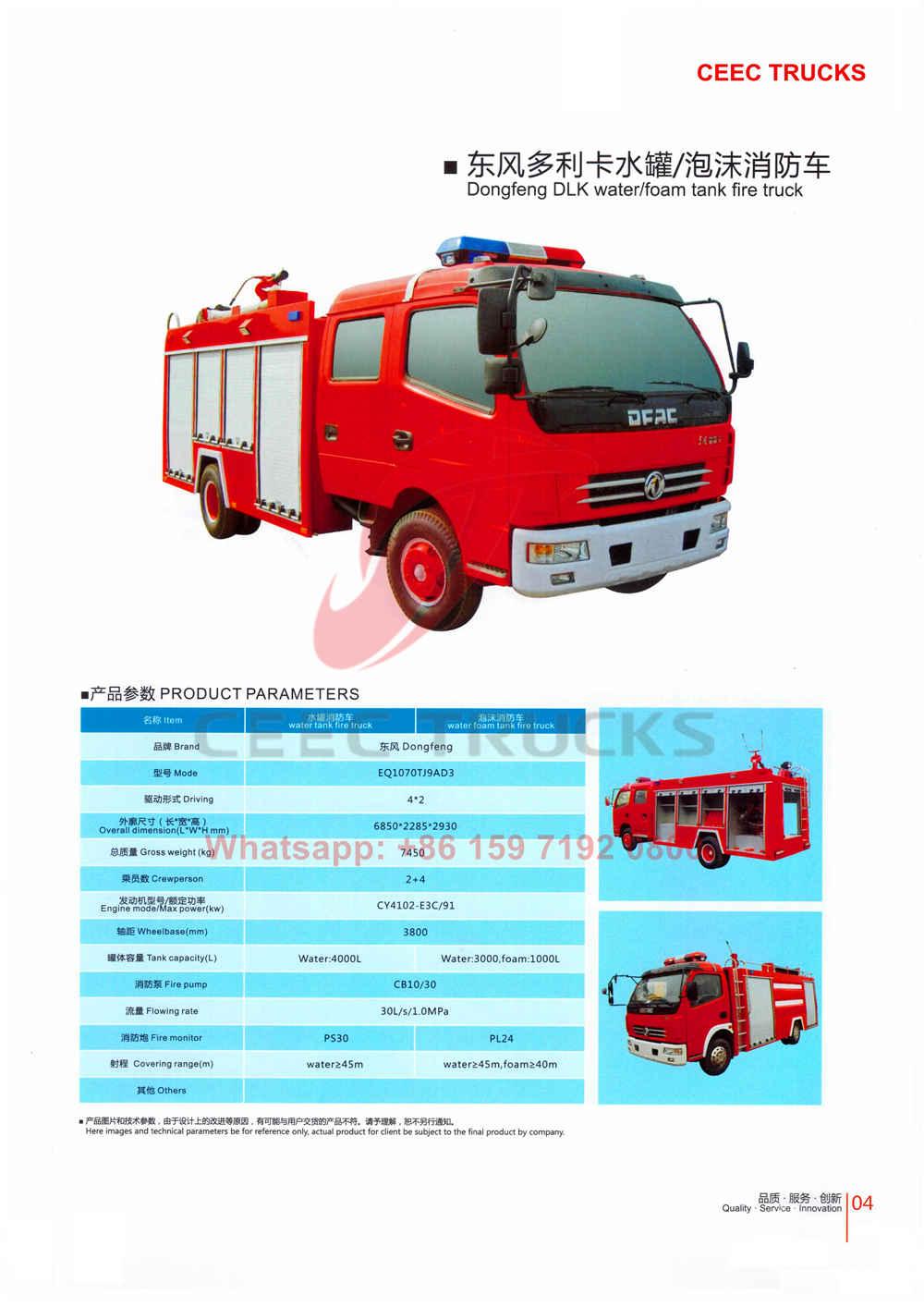 CEEC firefighting truck catalogue