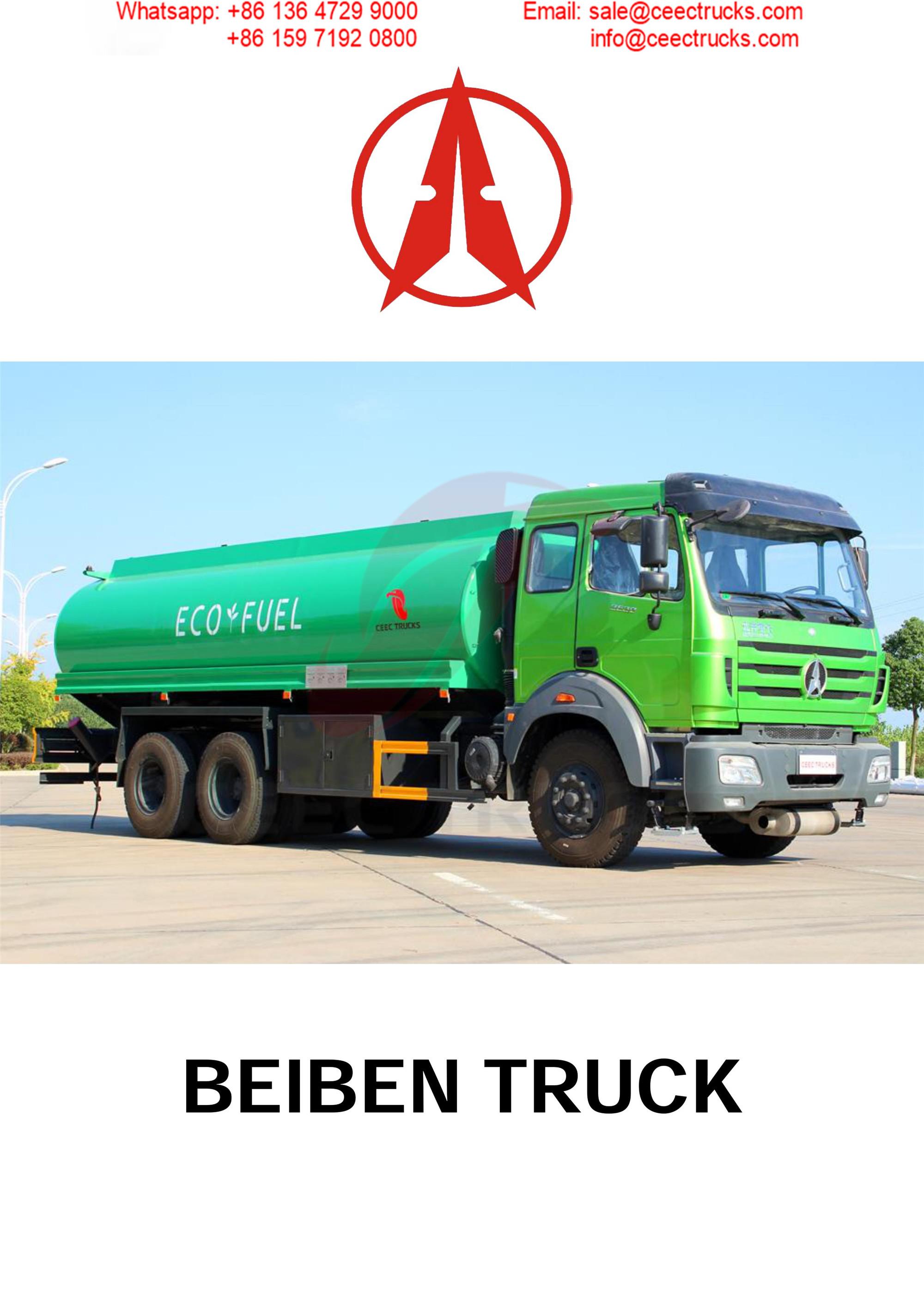 BEIBEN 2530 fuel tanker truck export Carribean Sea