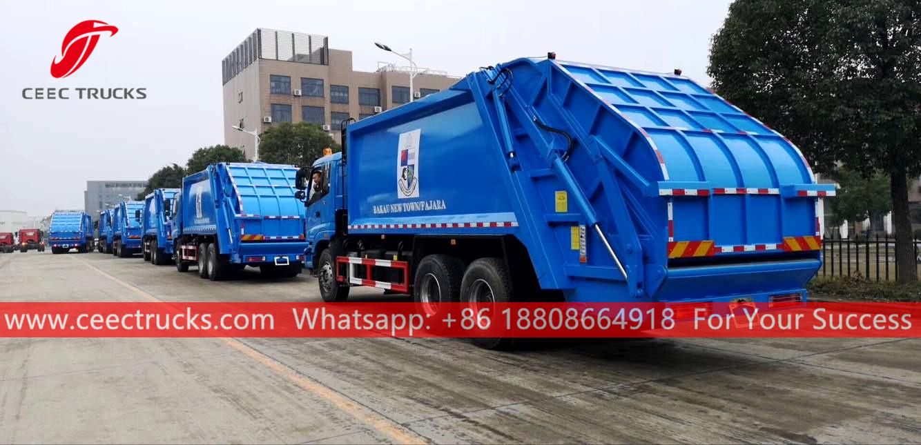 Waste compactor trucks for Gambia Waste compactor trucks for Gambia