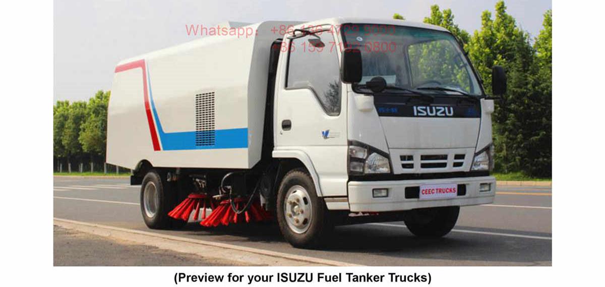 Philippines--ISUZU 5CBM road sweeper truck 