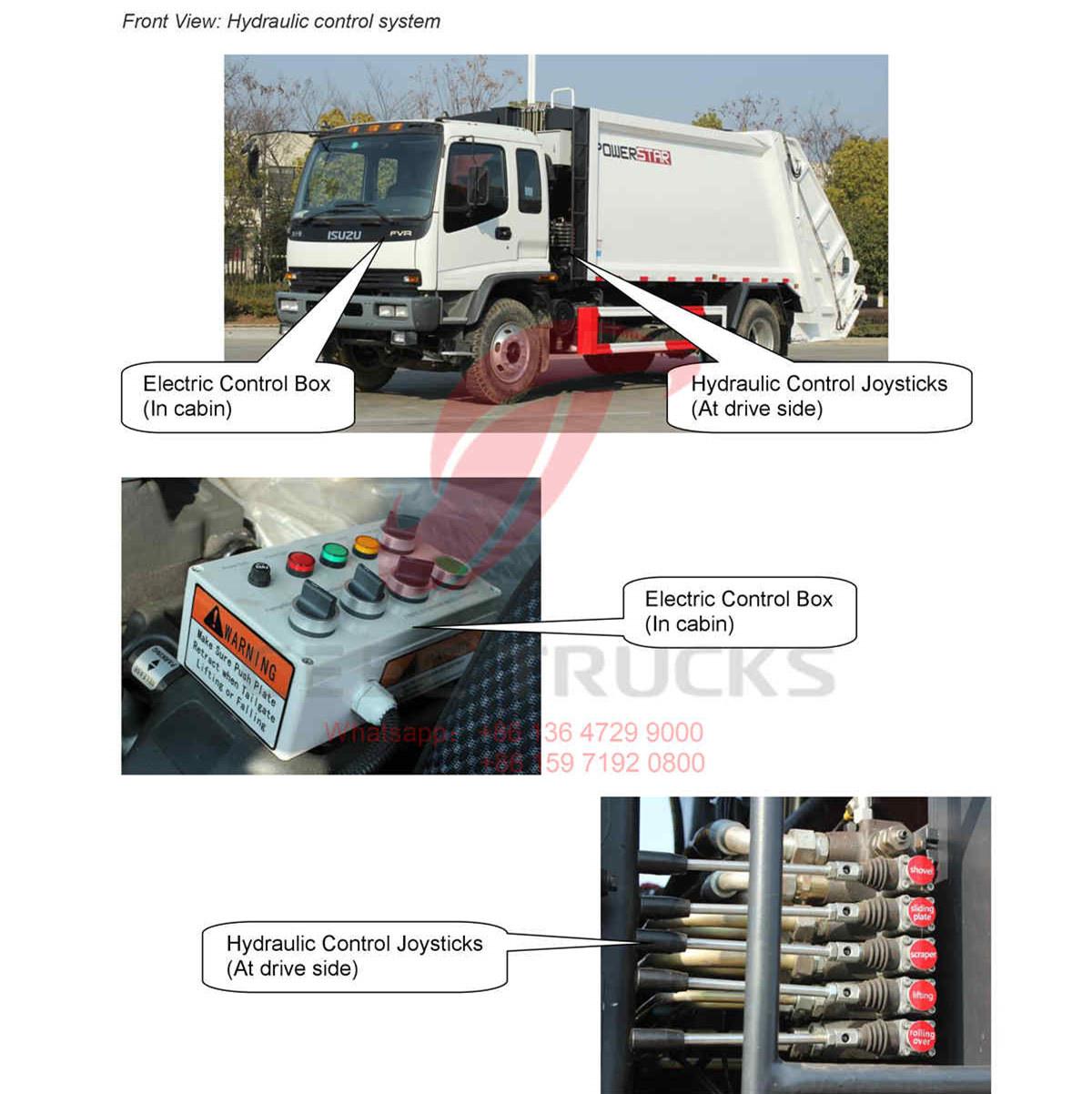 Philippines--ISUZU 12CBM garbage compactor truck