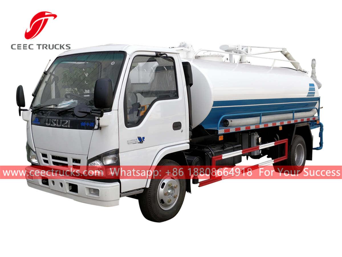 ISUZU 5,000 Liters sewer sucker truck