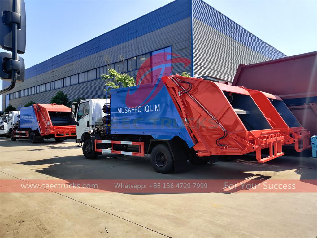 DONGFENG CNG 6cbm garbage compactor truck export