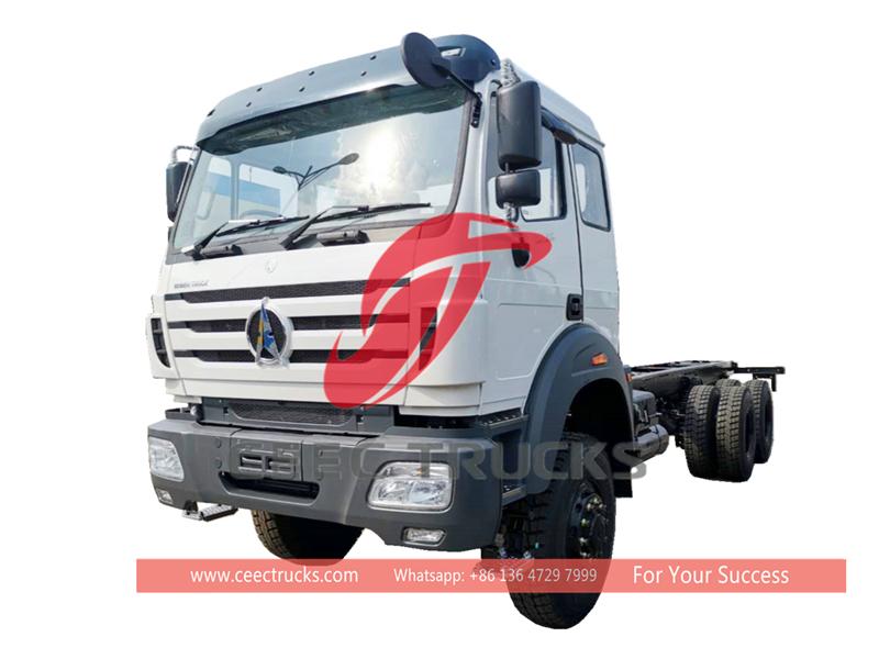 beiben 6*6 drive cargo truck chassis 