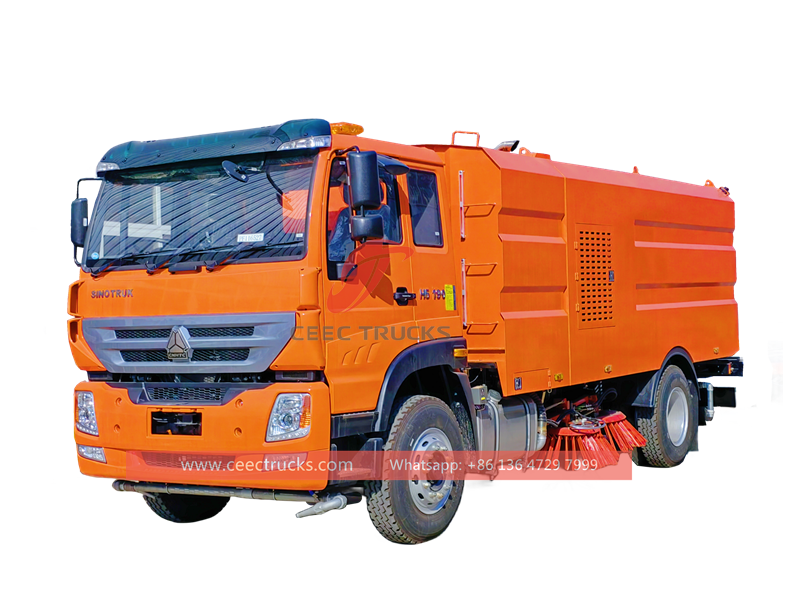 Howo mechnical sweeper truck