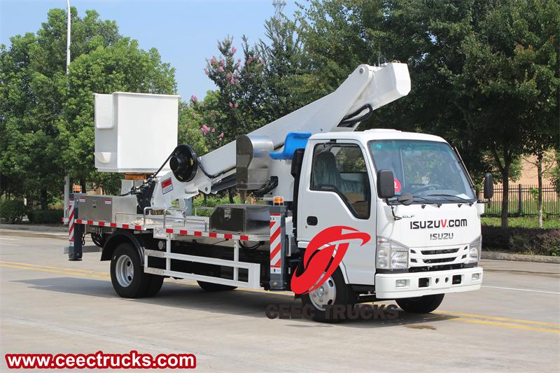 Isuzu single man basket lift truck