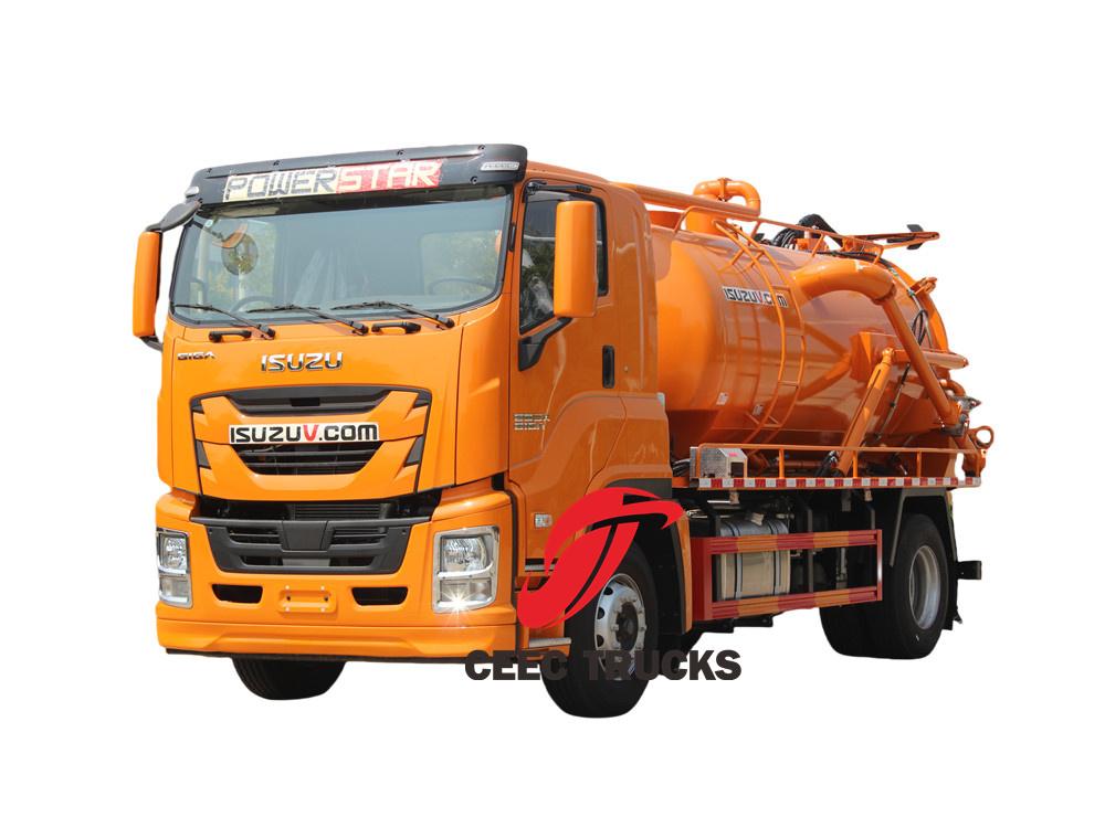 Isuzu GIGA combined vacuum jetting truck