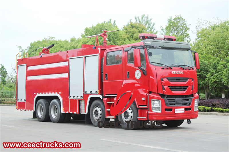 Isuzu heavy rescue dry powder fire truck