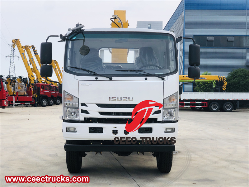 Isuzu NPR telescopic boom truck