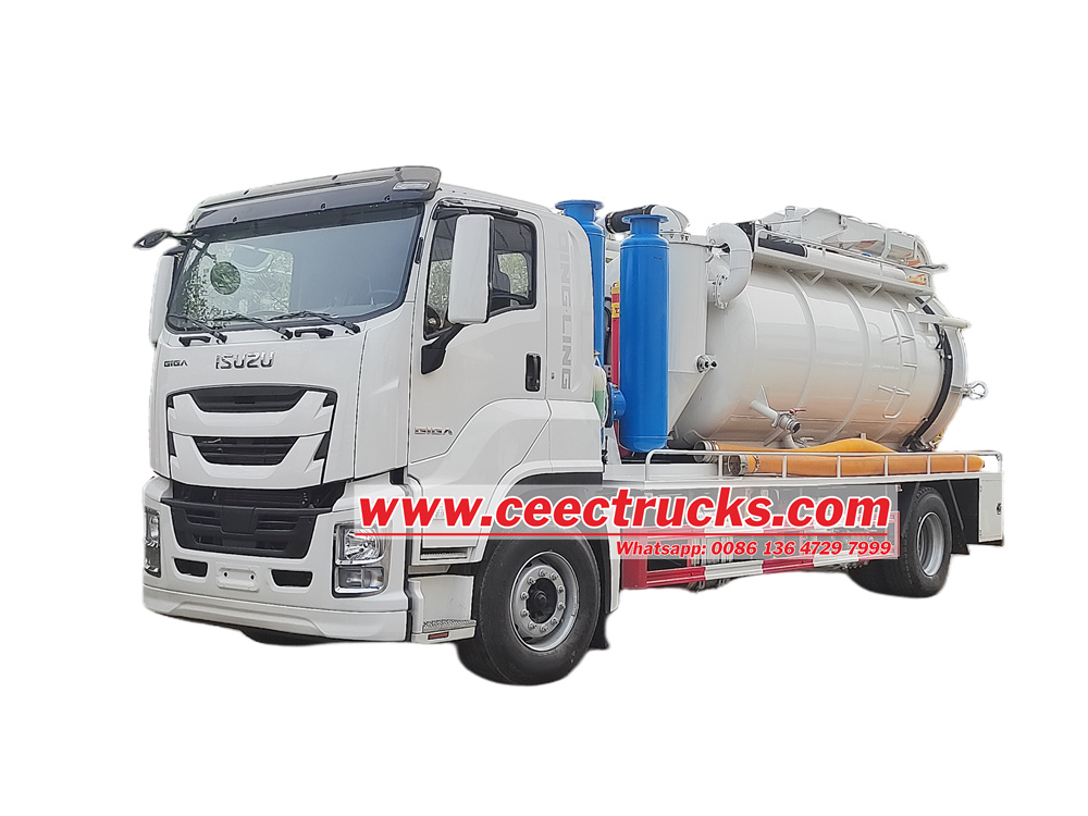 Isuzu Giga 10cbm combination sewer cleaner