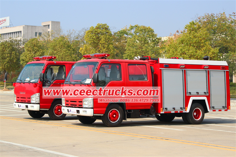 ISUZU NKR water & nitrogen gas fire truck