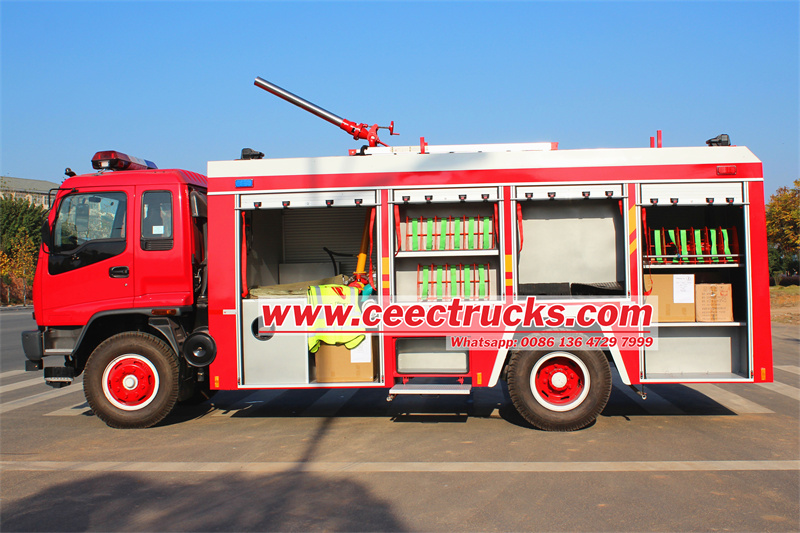 Isuzu FVR dry powder fire truck