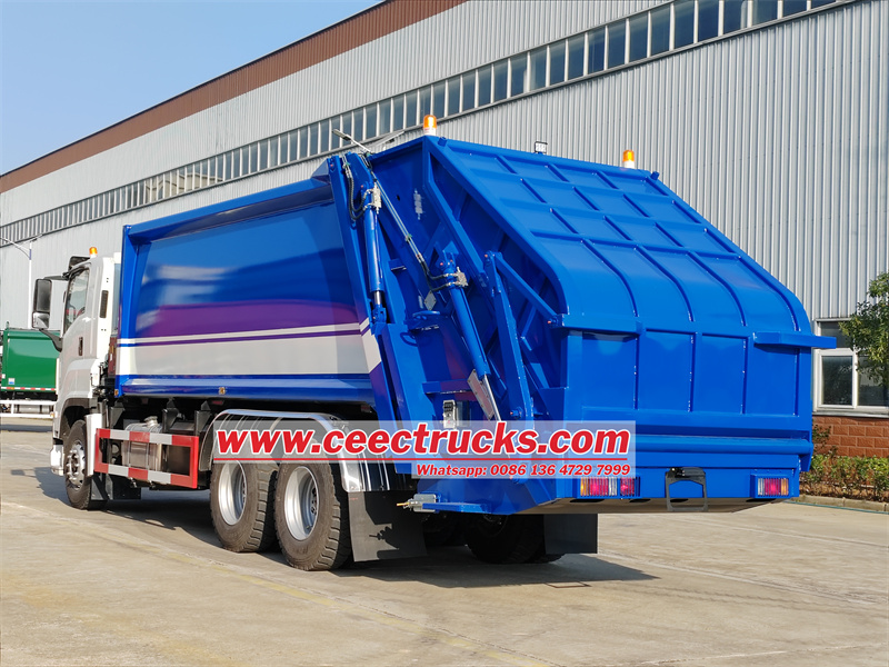 Philippine 20cbm rear loading garbage truck Isuzu