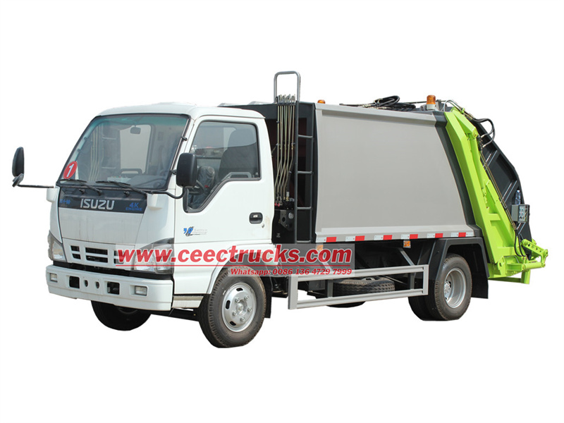 ISUZU NKR garbage rear loader truck