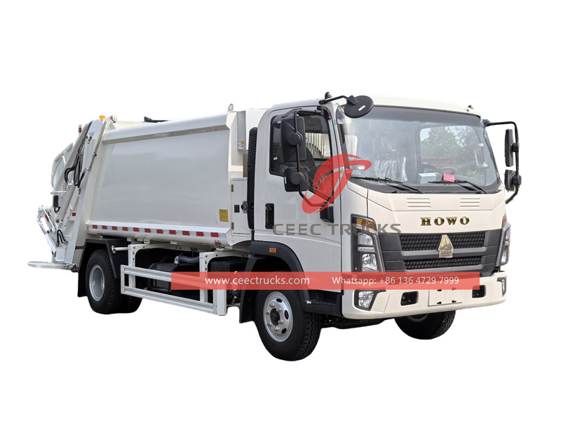 Howo rear loader garbage truck