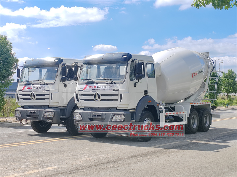 Beiben NG80 10CBM construction mixer truck