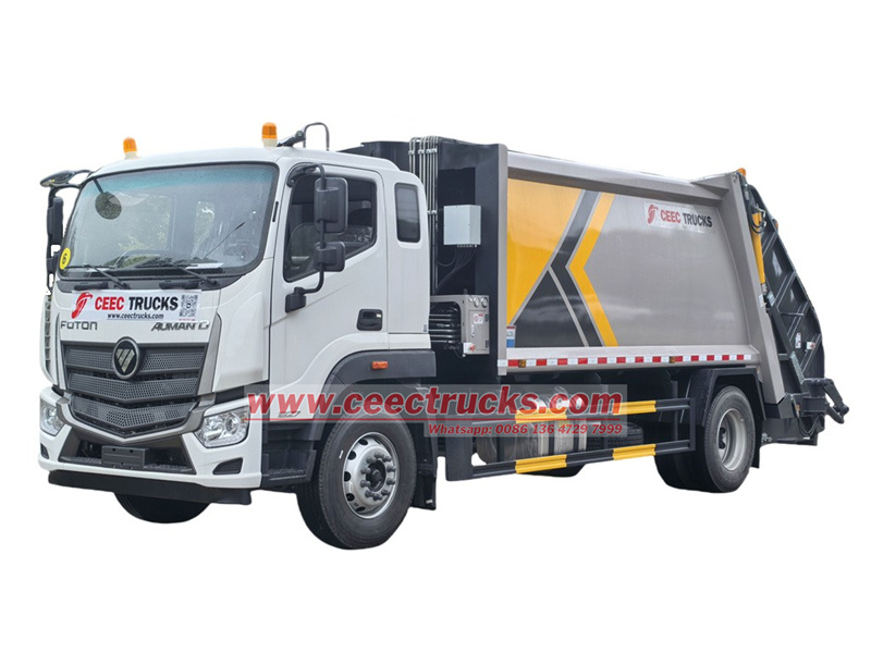 FOTON Refuse compactor truck front view