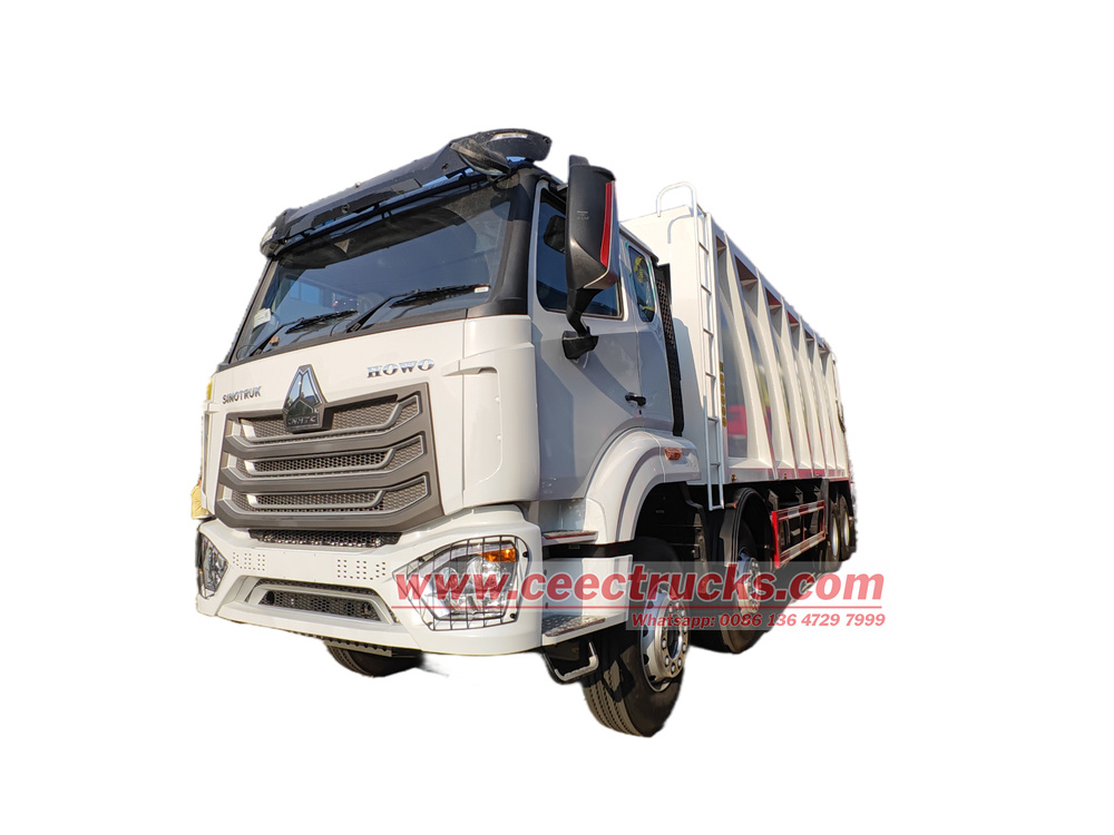 HOWO 8X4 35cbm waste compactor truck