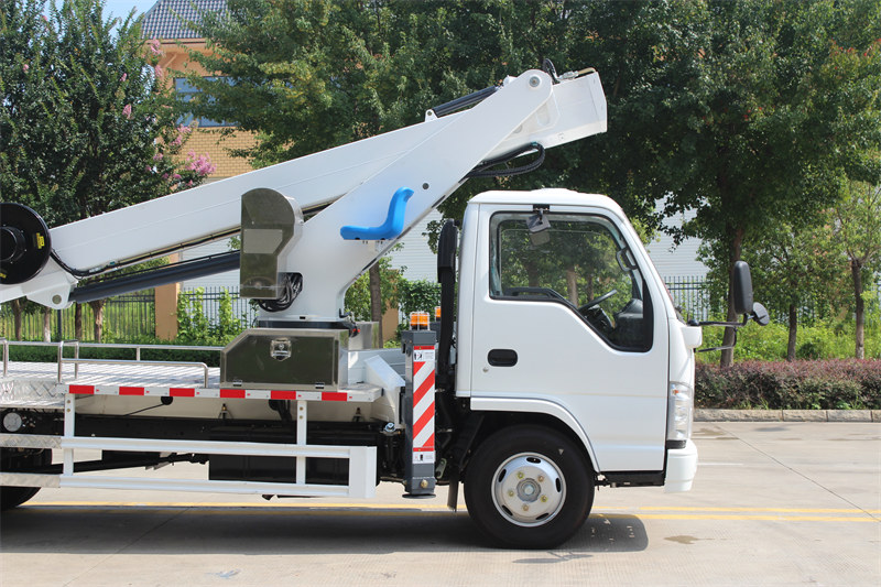 Isuzu aerial platforms with multiple booms