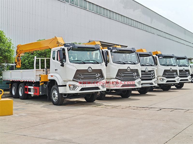 Howo boom lorry truck