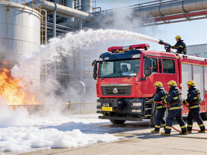 Howo fire foam truck