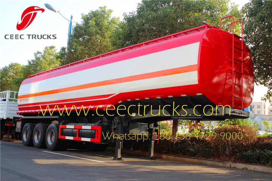 China best 3 axle oil tanker semitrailer export