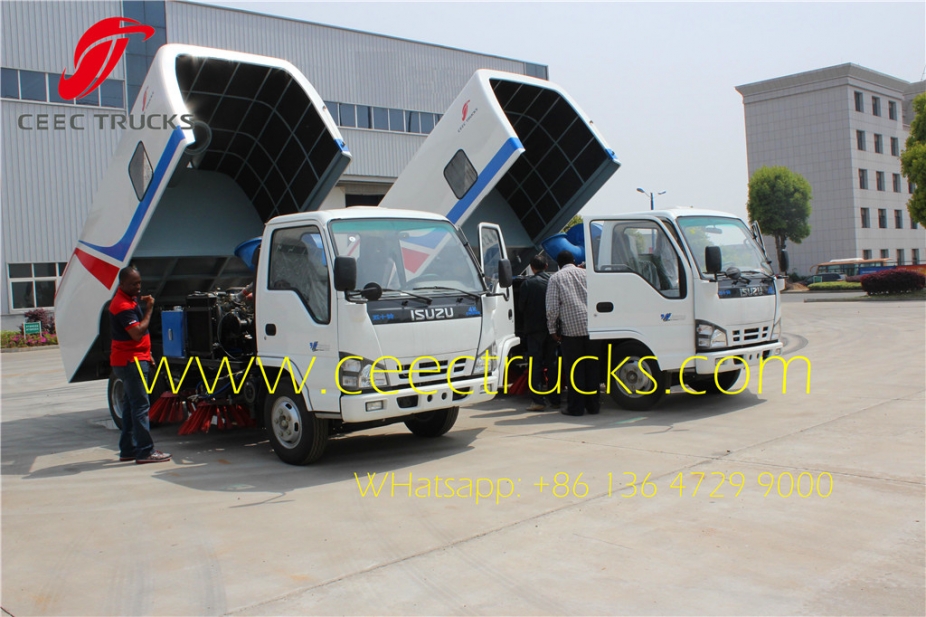 best isuz 4 CBM road sweeper truck