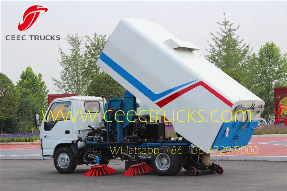 best isuz 4 CBM road sweeper truck