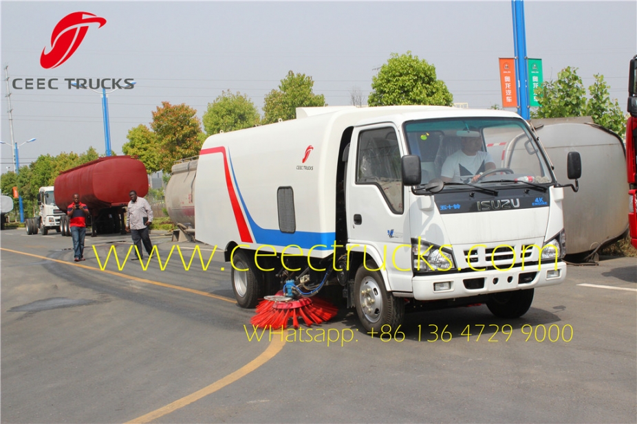 best isuz 4 CBM road sweeper truck