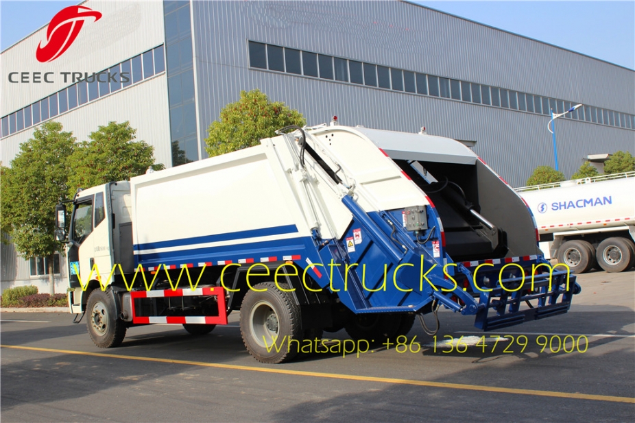 FAW 10 CBM refuse compression trucks export Cameroon