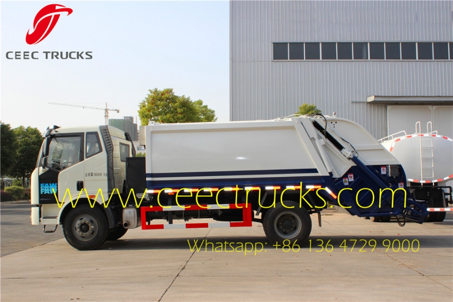 FAW 10 CBM refuse compression trucks export Cameroon