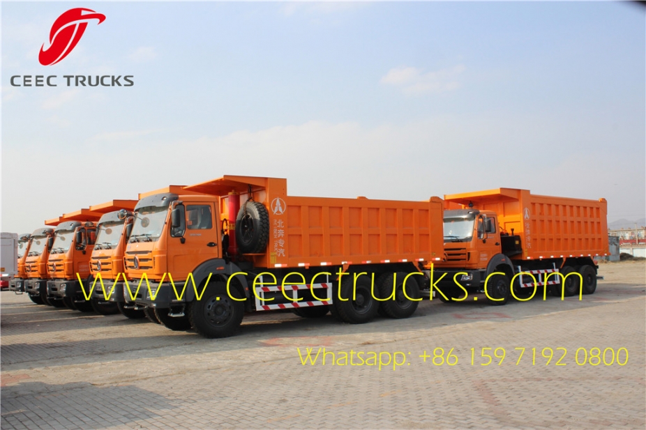 beiben 2538 tipper drawing north benz 6*4 dumper trucks