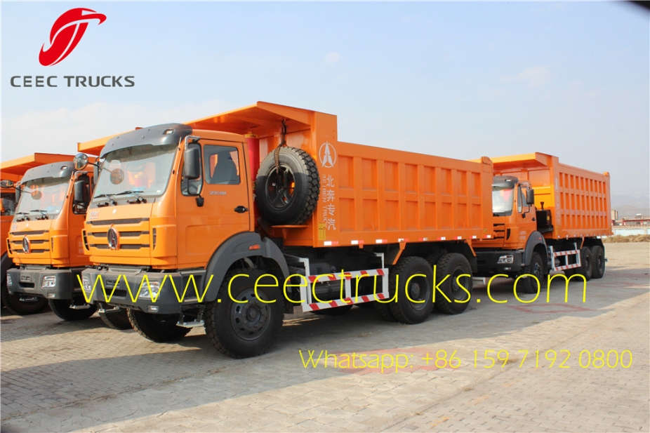 beiben 2538 tipper drawing north benz 6*4 dumper trucks