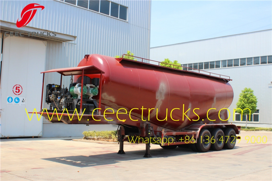 3axle bulk cement transport semi trailer