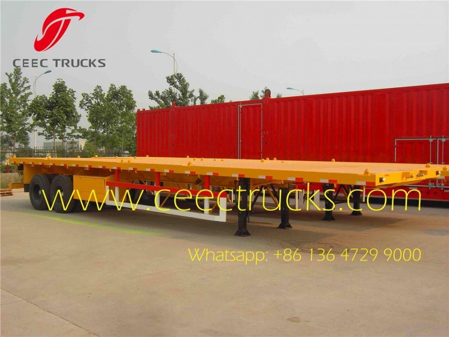 T700 steel Strong trailer frame 40foot bogie suspension Semi Trailer