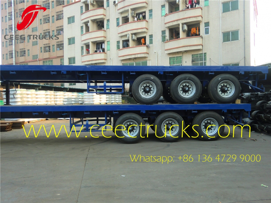 70T Bogie suspension trailer hot sale in Africa countries