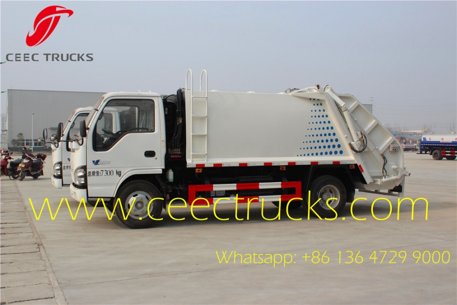 ISUZU 4 CBM refuse compactor truck supplier