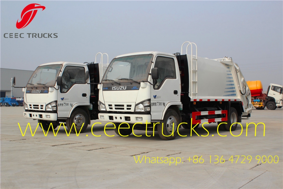 ISUZU 4 CBM refuse compactor truck supplier