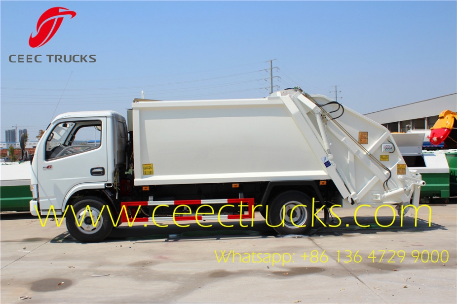 Manufacturer lowest price supply 5 CBM compressed garbage trucks Dongfeng