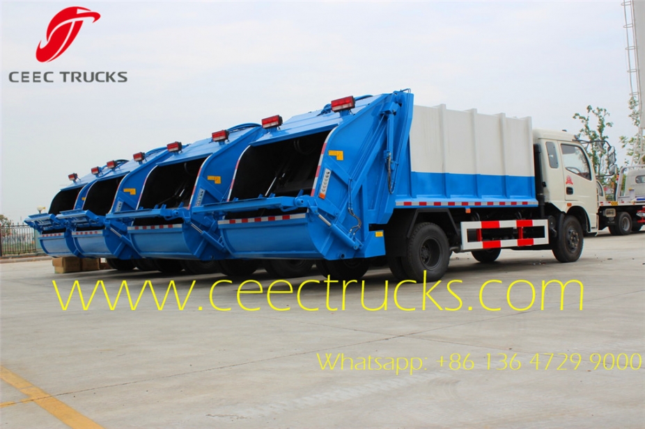 small 8 cbm dongfeng compactor refuse trucks hot sale