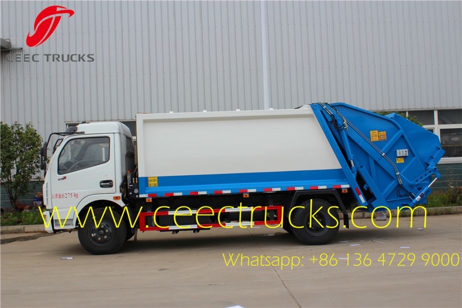 8000 liters dongfeng compressed refuse trucks export Asia Malaysia